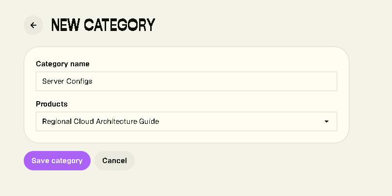 ساخت دسته بندی